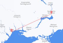 Vols depuis la ville d'Odessa vers la ville de Zaporojie