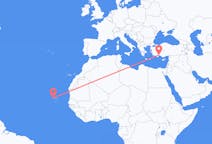 Flights from São Vicente in Cape Verde to Antalya in Turkey