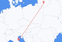 Flyg från Rimini, Italien till Kaunas, Litauen