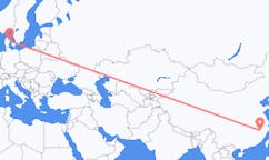 Flyg från Shangrao, Kina till Århus, Danmark