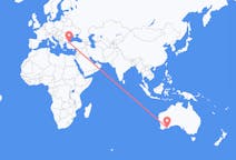 Vluchten van Esperance, New York, Australië naar Istanboel, Turkije