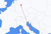 Flyreiser fra byen Pescara til byen Kassel