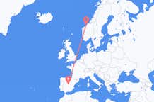 Flyrejser fra Kristiansund til Madrid