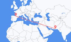 出发地 巴基斯坦出发地 土爾巴特目的地 西班牙潘普洛納的航班