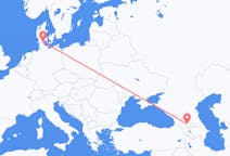 Flyrejser fra Tbilisi, Georgien til Sønderborg, Danmark