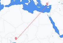 Flyrejser fra Ilorin, Nigeria til Gazipaşa, Tyrkiet