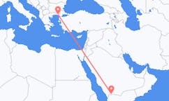 사우디 아라비아 나즈란에서 출발해 그리스 알렉산드로폴리에게(으)로 가는 항공편