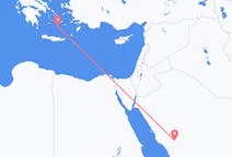 Flyrejser fra Medina til Santorini