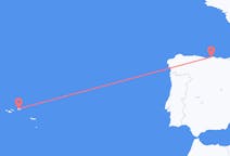 Fly fra Terceira til Santander