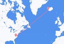 Flights from Raleigh, the United States to Reykjavik, Iceland