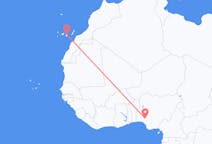 Flyg från Akure till Las Palmas