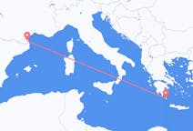 Voli from Cerigo, Grecia to Perpignano, Francia