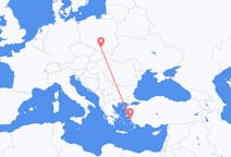 Flights from Samos in Greece to Kraków in Poland