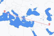 出发地 伊朗伊斯法罕目的地 法国马赛的航班