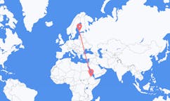 Flights from Shire, Ethiopia to Turku, Finland