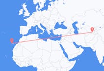 Flyg från Dusjanbe, Tadzjikistan till La Palma, Spanien