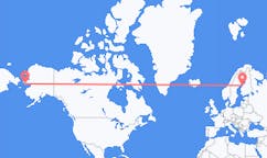 Flyreiser fra Nome, USA til Karleby, Finland