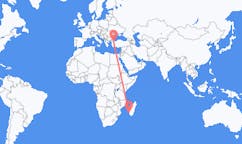 Flights from Toliara, Madagascar to Bursa, Turkey