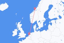 Fly fra Ørland til Rotterdam
