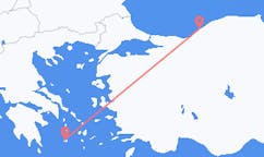 Voos de Zonguldak, Turquia para Plaka, Grécia