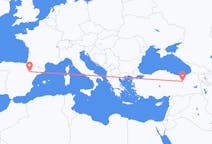 Flyg från Erzincan, Turkiet till Zaragoza, Spanien