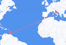 Flights from Porlamar, Venezuela to Naples, Italy