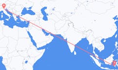 Flights from Makassar, Indonesia to Verona, Italy