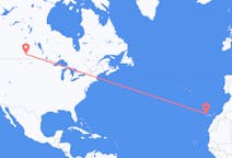 Flyg från Regina, Saskatchewan, Kanada till La Palma, Spanien