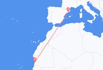 出发地 毛里塔尼亚努瓦克肖特目的地 西班牙巴塞罗那的航班