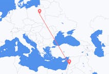Flyreiser fra Damaskus, til Warszawa