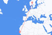 Flights from Bissau to Oslo