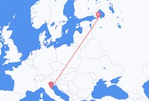 出发地 俄罗斯圣彼得堡目的地 意大利里米尼的航班