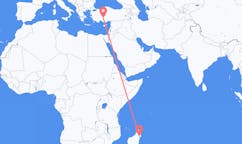 Flights from Maroantsetra, Madagascar to Konya, Turkey