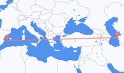Flyg från Türkmenbaşy, Turkmenistan till Ibiza, Spanien