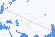 Flüge von Taizhou, China nach Turku, Finnland