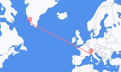出发地 意大利热那亚目的地 格陵兰帕缪特的航班