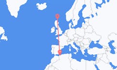 Flyg från Oran, Algeriet till Kirkwall, Skottland