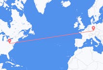Flyreiser fra Morgantown, USA til Nürnberg, Tyskland