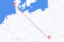 Flyreiser fra Debrecen, Ungarn til Esbjerg, Danmark