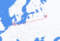 Fly fra Jaroslavl til Hamburg