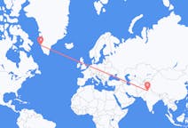 Flyg från Lahore, Pakistan till Maniitsoq, Grönland
