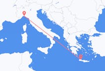 Flights from from Chania to Genoa
