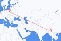 Flyg från Bhamo, Myanmar (Burma) till Warszawa, Polen