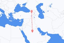 Loty z Al-Kasim, Arabia Saudyjska do Karsu, Turcja