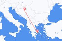 Flights from from Tuzla to Athens