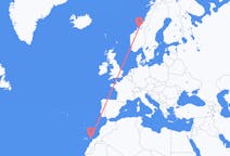 Flights from Fuerteventura, Spain to Ørland, Norway