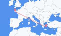Flüge von der Stadt Quimper in die Stadt Naxos