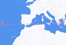 Flights from Santa Maria Island, Portugal to Samos, Greece