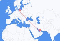 Flights from Abu Dhabi, United Arab Emirates to Poznań, Poland