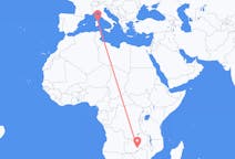 Flyreiser fra Lusaka, Zambia til Olbia, Italia